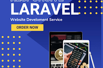 build a complete laravel website