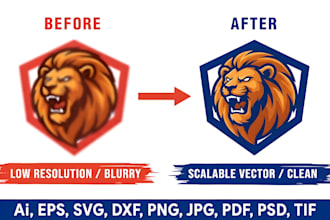 logo redesign and vector conversion services