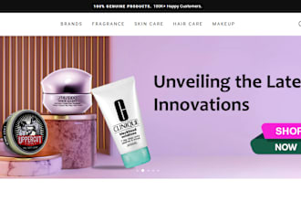 cosmetic products website spa shopify store skincare store beauty website