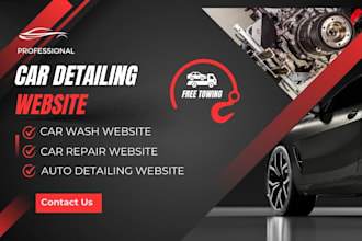 design a mobile car detailing, auto detailing, car wash website