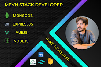 develop vuejs website as a vue js front end nuxt developer