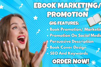 do book promotion and ebook marketing for your amazon KDP book or regular book