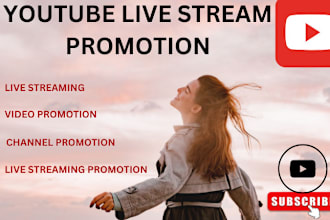 promote your youtube live stream  game live stream chatting stream