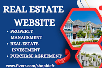build a real estate property listing real estate investment realtor website