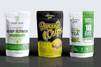 do design premium packaging, pouches, and boxes