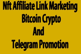 nft affiliate link marketing bitcoin crypto and telegram promotion