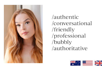 do your professional australian voice over