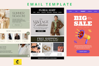 design klaviyo email template and email newsletter