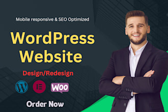 create a fully  responsive wordpress website design at an affordable price