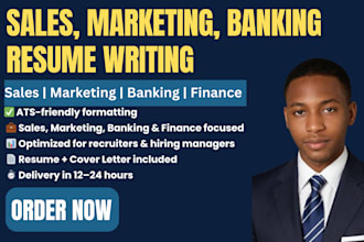 write ats resume for banking finance and financial analyst jobs