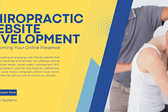 design exclusive chiropractic website to generate leads with appointment booking