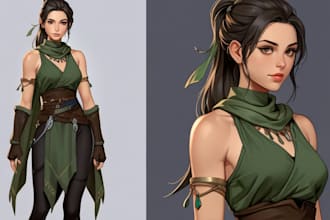 design your fantasy, game and original characters