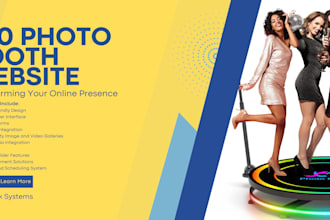 create converting 360 photobooth, photography website with appointment booking