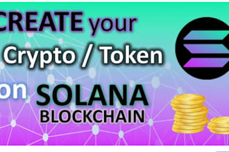 create a token for you, launch, listing on best exchange platforms