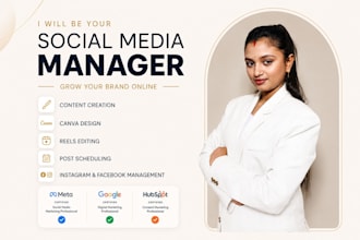manage your social media, create content and grow your brand