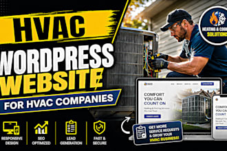 build a modern wordpress website for hvac companies