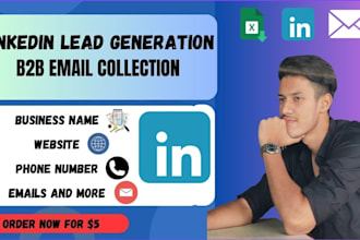 b2b lead generation using linkedin, email list building