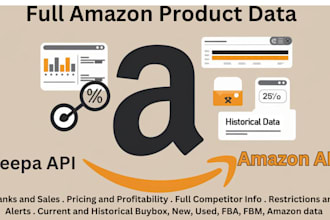 get full amazon product and buybox data using keepa and amazon API
