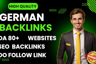 provide high authority german backlinks