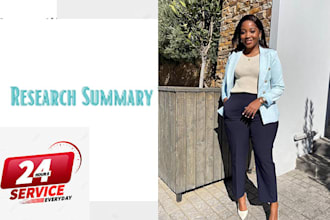 do case study analysis, research and summary writing