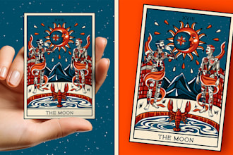 design a custom tarot card