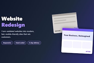 redesign your outdated website into a modern responsive site