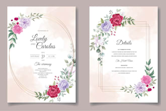 design elegant marriage invitation cards