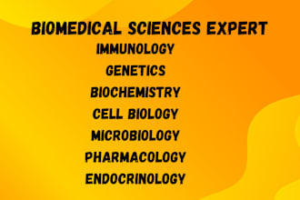 write on microbiology, immunology, biochemistry, genetics