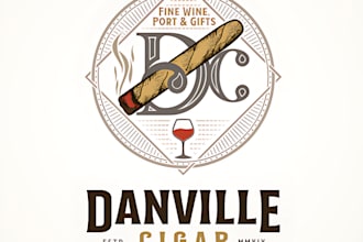do premium cigar band, labels, box and any minimalist logo design with in 12 hr