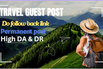 publish article on high da traffic travel guest post