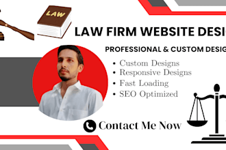 design a custom attorney, lawyer and law firm wordpress website