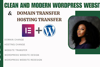move wordpress domain hosting transfer clean and modern wordpress website