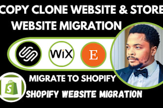 copy clone website shopify migration wix etsy wordpress migrate to shopify