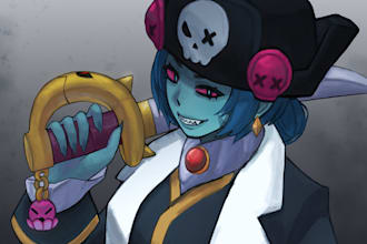 draw commission art of your characters, fanarts