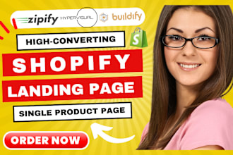 create professional shopify landing page using pagefly zipify