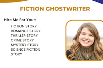 ghostwrite your thriller, mystery, crime fiction story