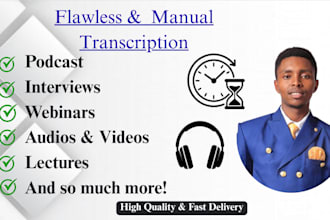 provide quality and professional transcription