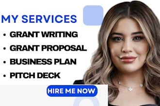research and identify grants, write grant proposal and submit grants
