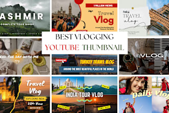 make premium vlogging youtube thumbnail in 24 hours