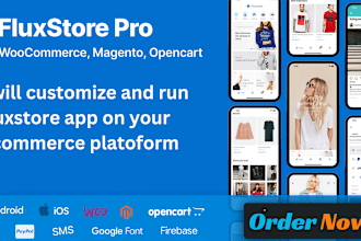 customize and run fluxstore app on your ecommerce platoform