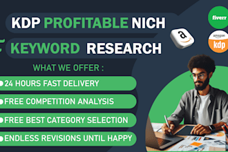 find top selling amazon kdp niche research keywords category and book formatting