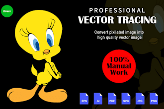 recreate, vectorize, trace, convert logo or sketch to vector