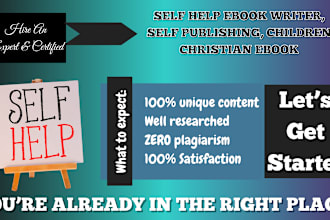 be self help ebook writer, self publishing, children christian ebook