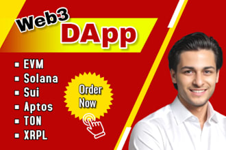 build web3 dapp defi dex ico launchpad presale staking dao bet bridge website