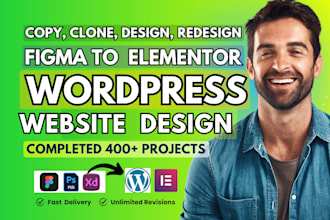 design, convert figma to wordpress website, figma to elementor pro, crocoblock