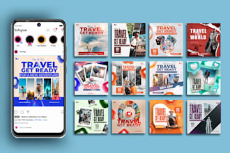 do custom social media post design, instagram, facebook, engaging content