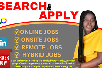 search and apply for remote, onsite, hybrid jobs and applications