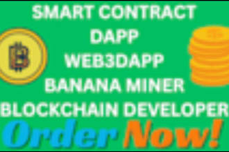 develop web3 dapp, solidity smart contract, blockchain website