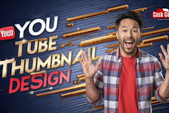 design viral mind blowing youtube thumbnail that will get millions click