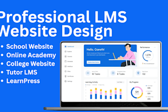 build lms, school, college and university website with wordpress